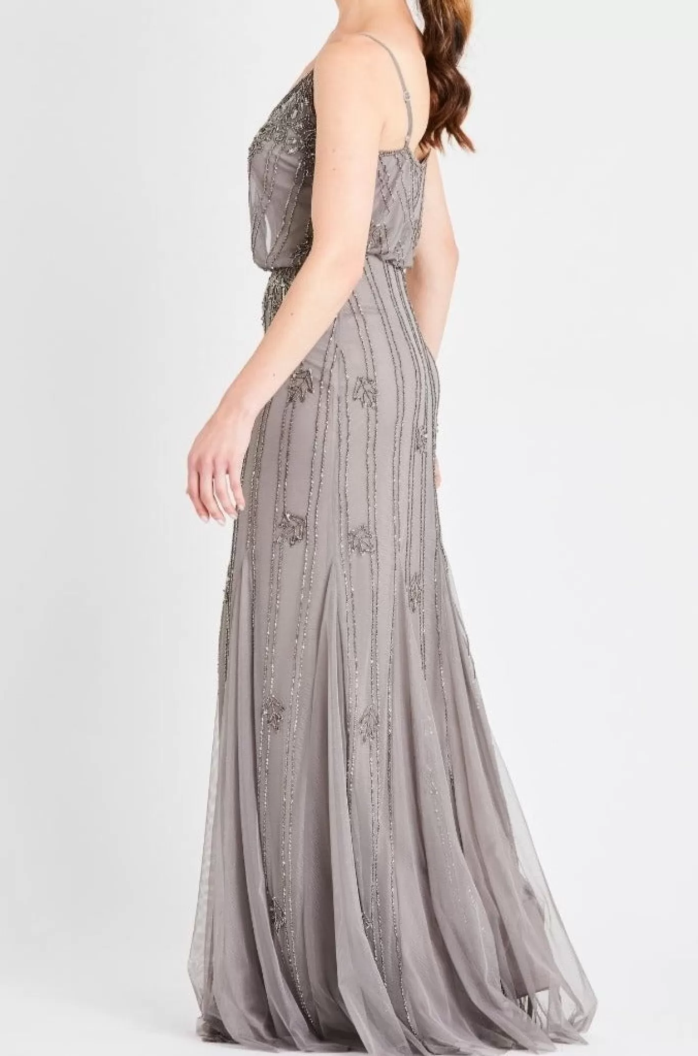 Best Keeva Grey Bridesmaid Maxi Dress Women Maxi Dresses