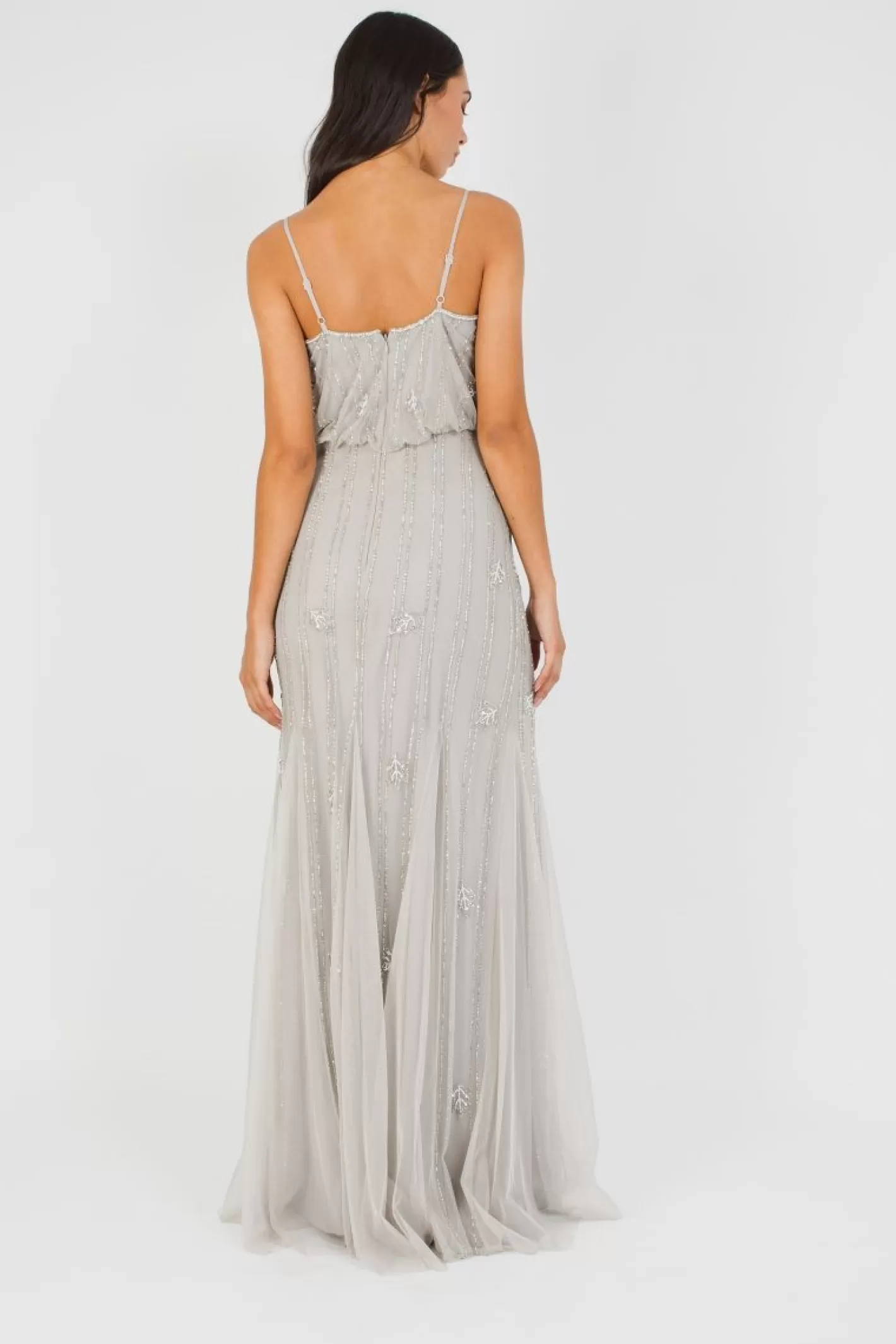 Shop Keeva Light Grey Bridesmaid Dress Women Maxi Dresses