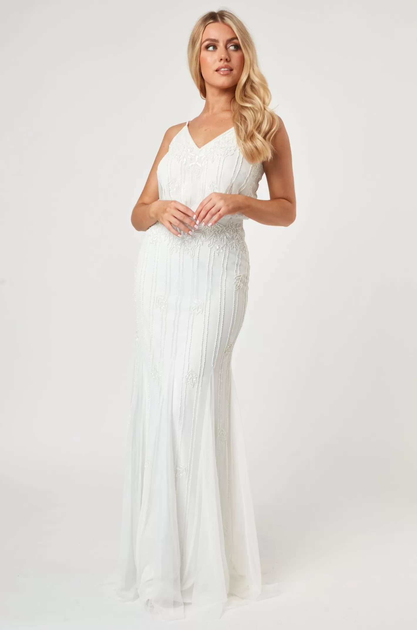 Hot Keeva Wedding Dress In White Women Maxi Dresses