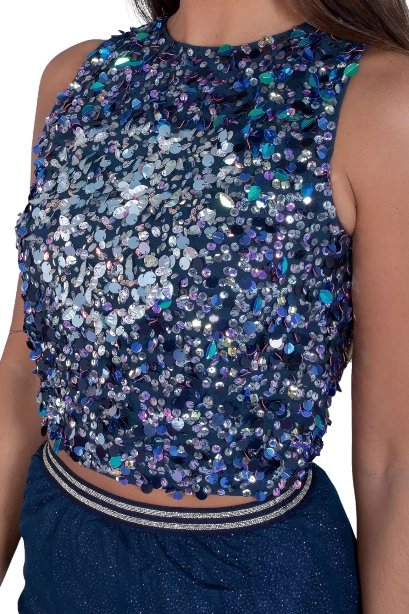 Best Kimchi Beaded Top In Navy Multi Women Tops