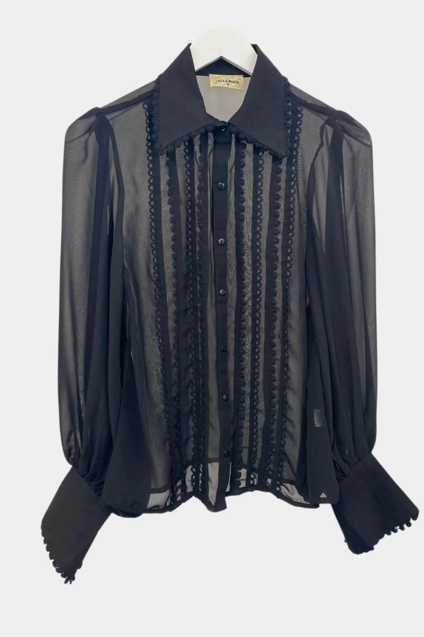 Sale Raquesh Pretty Black Blouse Women Tops