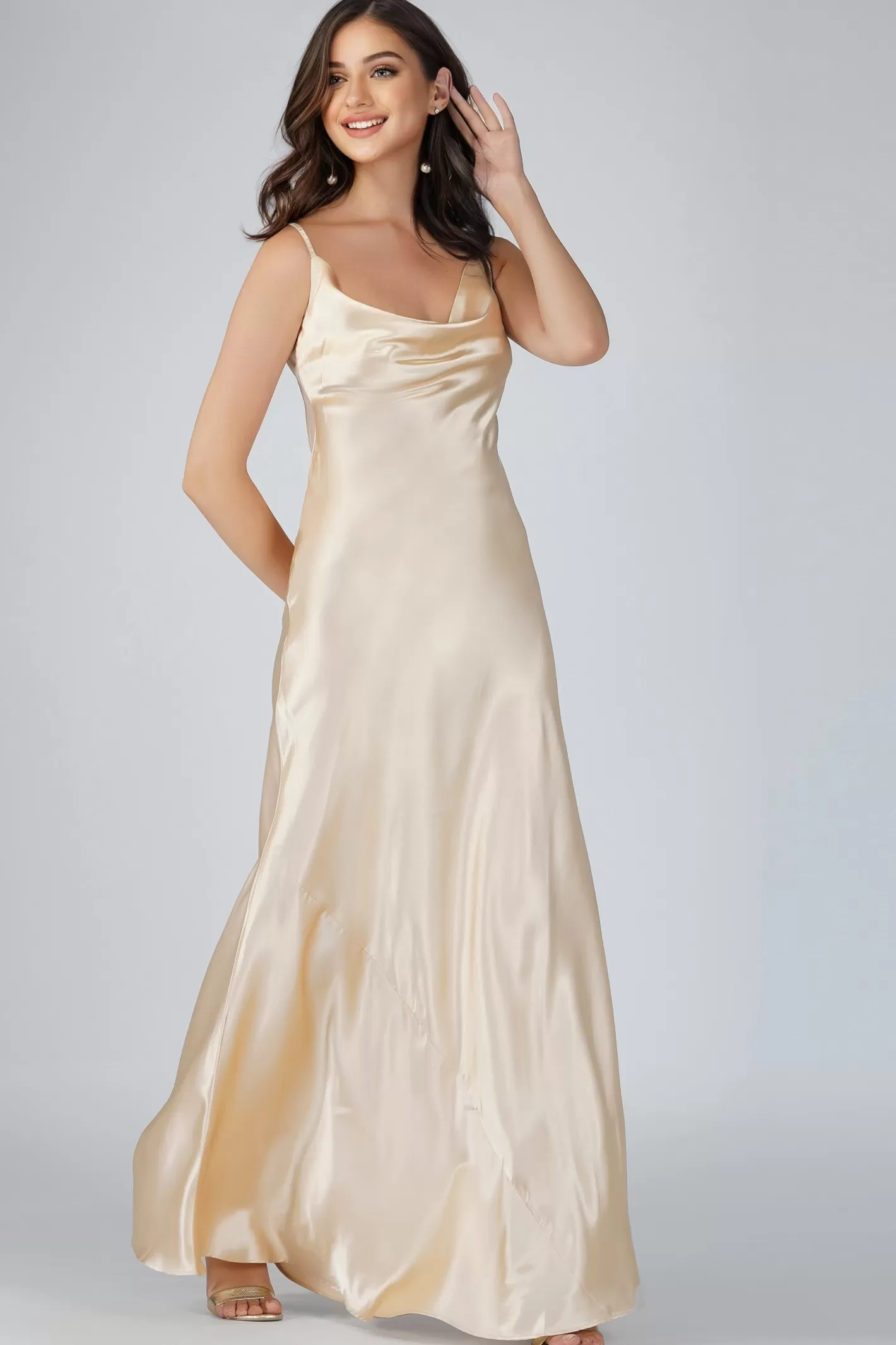 Best Sale Sienna Champagne Bridesmaid Dress Women Maxi Dresses